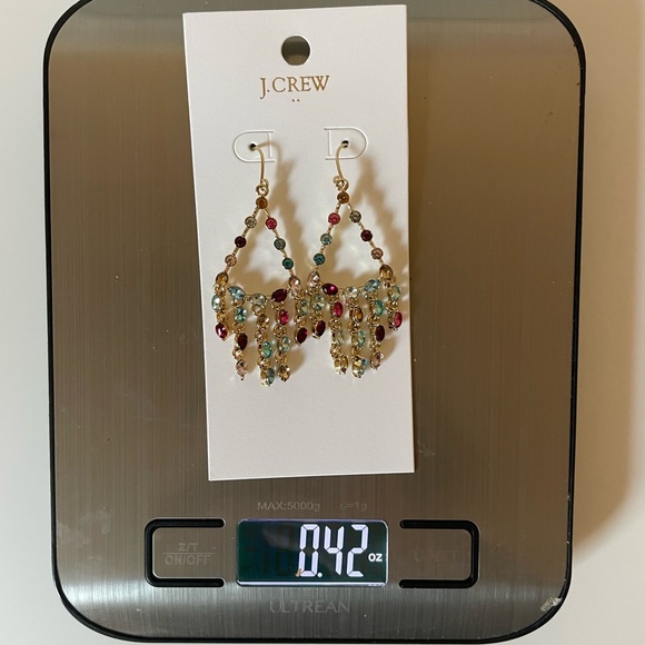 J.Crew Crystal dangly statement earrings - Picture 8 of 8